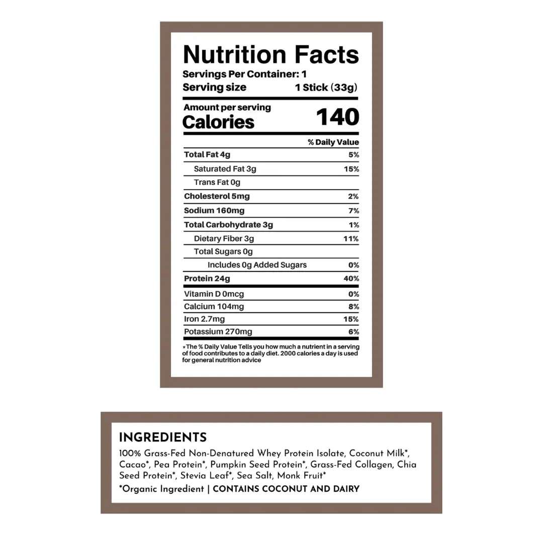 Chocolate Protein Powder - Individual Stick