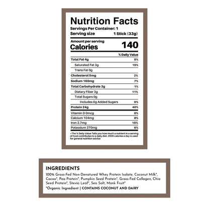 Chocolate Protein Powder - Individual Stick